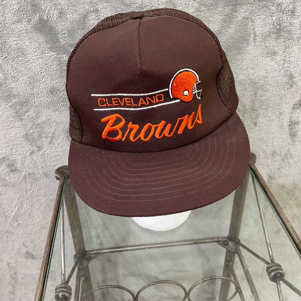 Vintage ANNCO Cleveland Browns NFL Officially Licensed Trucker Hat Snapback Cap